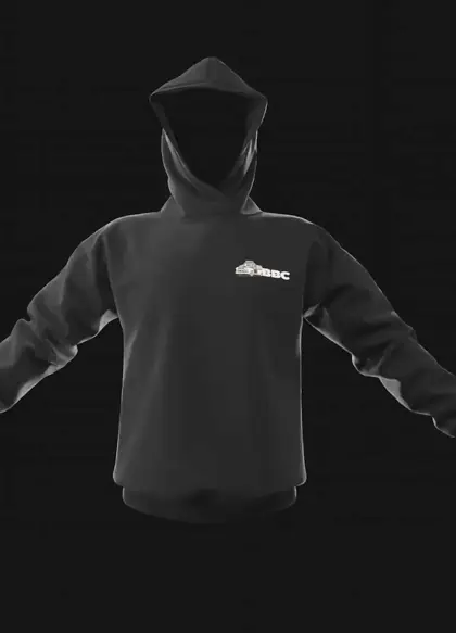 Mockup 3D del hoodie